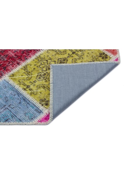 Iskece Bej Patchwork Etnik Modern Desenli Yün Hav Toz Vermez Leke Tutmayan Salon Yolluk Mutfak El Dokuma Halı fiyatları