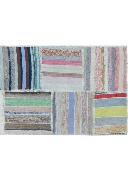 Teselya Bej Çizgili Etnik Modern Desenli Yün Hav Toz Vermez Leke Tutmayan Salon Yolluk Mutfak El Dokuma Halı modelleri