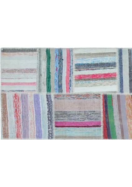 Teselya Bej Çizgili Etnik Modern Desenli Yün Hav Toz Vermez Leke Tutmayan Salon Yolluk Mutfak El Dokuma Halı fırsatları