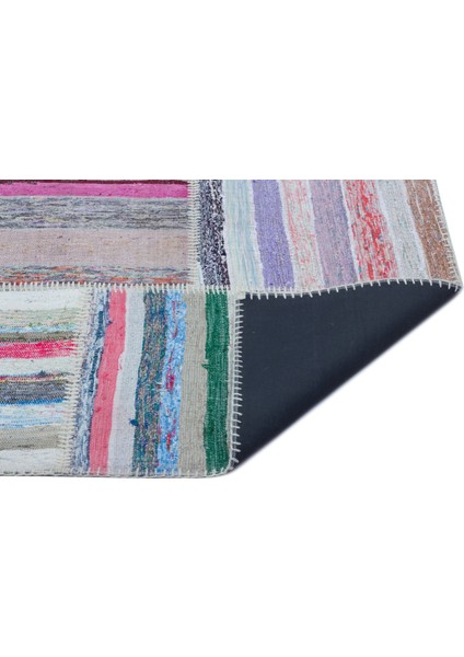 Teselya Bej Çizgili Etnik Modern Desenli Yün Hav Toz Vermez Leke Tutmayan Salon Yolluk Mutfak El Dokuma Halı indirimleri