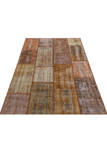 Iskece Kahverengi Eskitme Etnik Modern Desenli Yün Hav Toz Vermez Leke Tutmayan Salon Yolluk Mutfak El Dokuma Halı modelleri