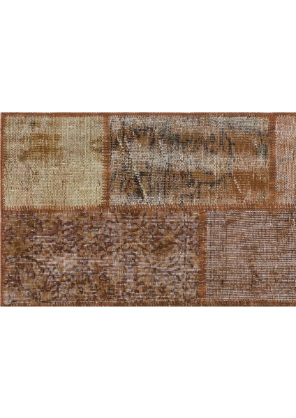 Iskece Kahverengi Eskitme Etnik Modern Desenli Yün Hav Toz Vermez Leke Tutmayan Salon Yolluk Mutfak El Dokuma Halı indirimleri