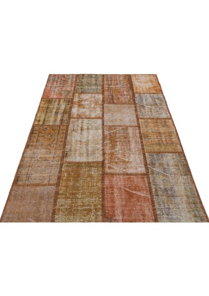 Iskece Kahverengi Eskitme Etnik Modern Desenli Yün Hav Toz Vermez Leke Tutmayan Salon Yolluk Mutfak El Dokuma Halı modelleri