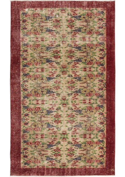 Atina Kahverengi Eskitme Yün Modern Desenli Yün Hav Toz Vermez Leke Tutmayan Salon Yolluk Mutfak El Dokuma Halı