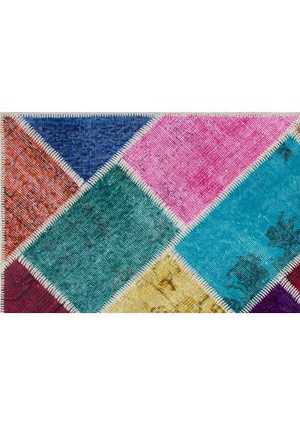 Iskece Bej Patchwork Etnik Modern Desenli Yün Hav Toz Vermez Leke Tutmayan Salon Yolluk Mutfak El Dokuma Halı indirimleri