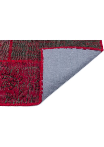 Iskece Kırmızı Eskitme Etnik Modern Desenli Yün Hav Toz Vermez Leke Tutmayan Salon Yolluk Mutfak El Dokuma Halı fiyatları