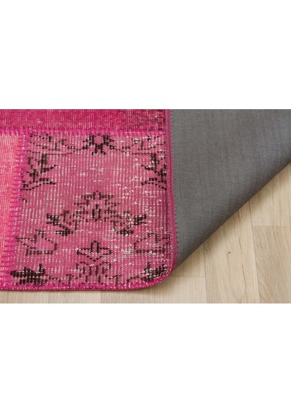 Pembe Eskitme Etnik Modern Desenli Yün Hav Toz Vermez Leke Tutmayan Salon Yolluk Mutfak El Dokuma Halı fiyatları