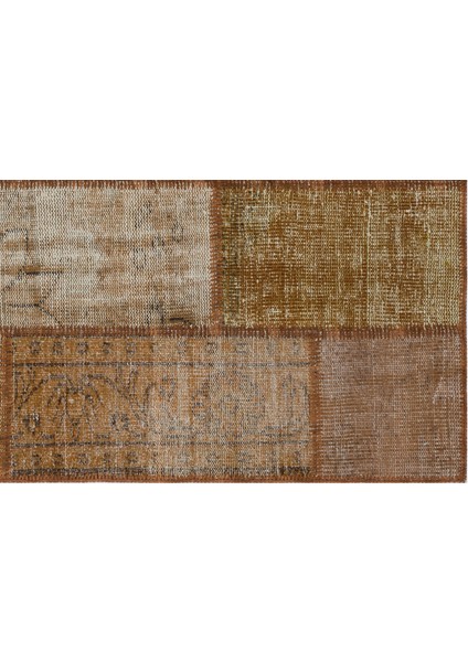 Iskece Kahverengi Eskitme Etnik Modern Desenli Yün Hav Toz Vermez Leke Tutmayan Salon Yolluk Mutfak El Dokuma Halı fırsatları