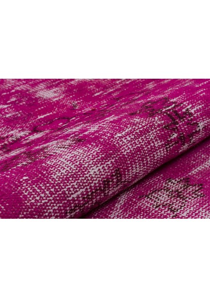 Pembe Eskitme Etnik Modern Desenli Yün Hav Toz Vermez Leke Tutmayan Salon Yolluk Mutfak El Dokuma Halı fırsatları