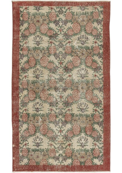 Teselya Bej Patchwork Yün Modern Desenli Yün Hav Toz Vermez Leke Tutmayan Salon Yolluk Mutfak El Dokuma Halı