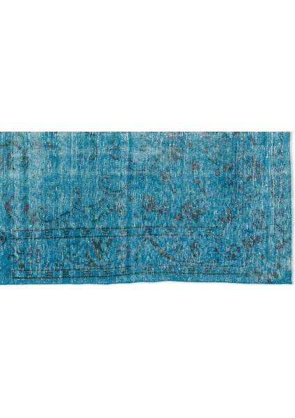 Atina Turkuaz Eskitme Yün Modern Desenli Yün Hav Toz Vermez Leke Tutmayan Salon Yolluk Mutfak El Dokuma Halı fırsatları