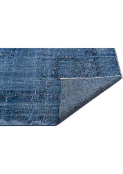 Epir Mavi Eskitme Yün Modern Desenli Yün Hav Toz Vermez Leke Tutmayan Salon Yolluk Mutfak El Dokuma Halı indirimleri