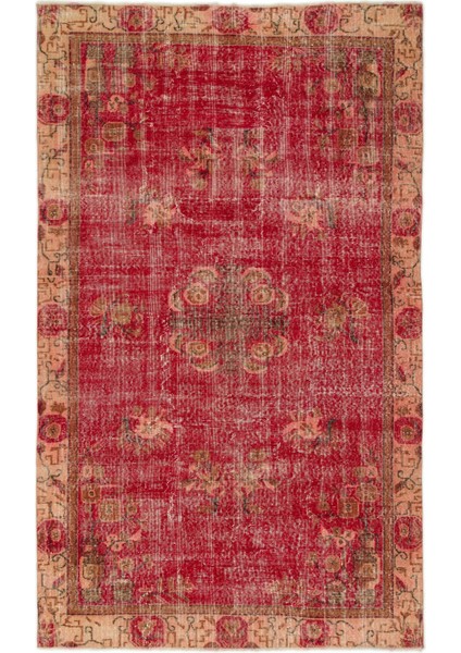 Atina Sarı Eskitme Yün Modern Desenli Yün Hav Toz Vermez Leke Tutmayan Salon Yolluk Mutfak El Dokuma Halı