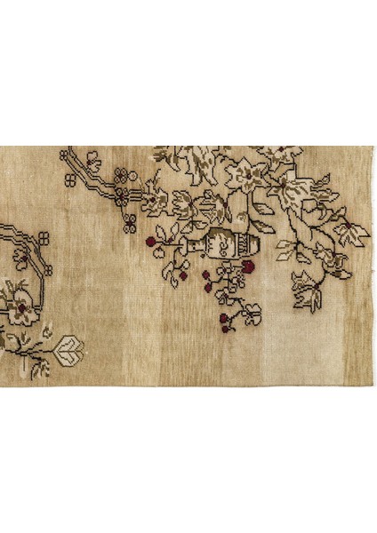 Teselya Bej Çizgili Yün Modern Desenli Yün Hav Toz Vermez Leke Tutmayan Salon Yolluk Mutfak El Dokuma Halı fırsatları