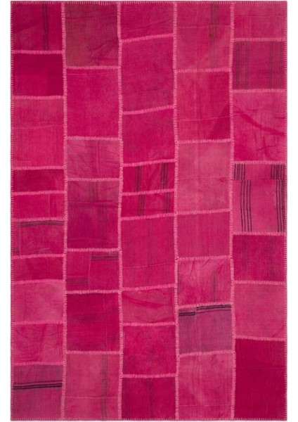 Ikat Pembe Ikat Ipek Modern Desenli Yün Hav Toz Vermez Leke Tutmayan Salon Yolluk Mutfak El Dokuma Halı