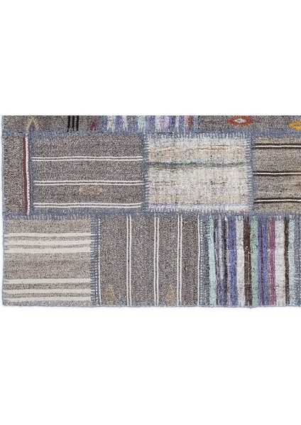 Teselya Bej Çizgili Etnik Modern Desenli Yün Hav Toz Vermez Leke Tutmayan Salon Yolluk Mutfak El Dokuma Halı fırsatları