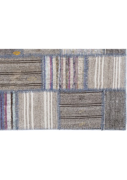 Teselya Bej Çizgili Etnik Modern Desenli Yün Hav Toz Vermez Leke Tutmayan Salon Yolluk Mutfak El Dokuma Halı indirimleri