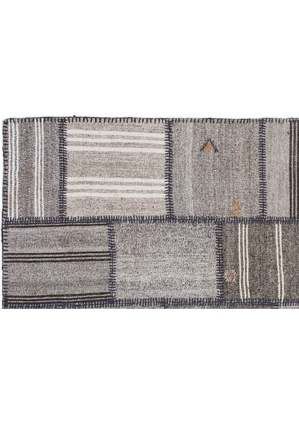 Teselya Bej Çizgili Etnik Modern Desenli Yün Hav Toz Vermez Leke Tutmayan Salon Yolluk Mutfak El Dokuma Halı fiyatları