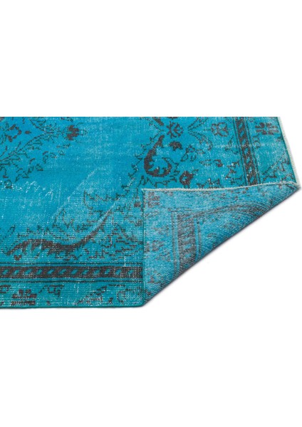 Atina Mavi Eskitme Yün Modern Desenli Yün Hav Toz Vermez Leke Tutmayan Salon Yolluk Mutfak El Dokuma Halı indirimleri