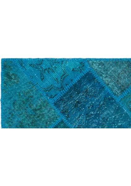 Atina Turkuaz Eskitme Yün Modern Desenli Yün Hav Toz Vermez Leke Tutmayan Salon Yolluk Mutfak El Dokuma Halı indirimleri