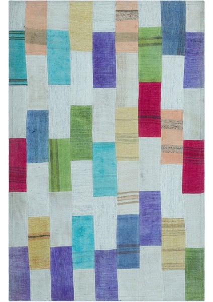 Girit Kırmızı Çiçekli Yün Modern Desenli Yün Hav Toz Vermez Leke Tutmayan Salon Yolluk Mutfak El Dokuma Halı