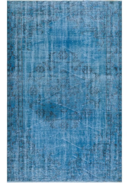 Teselya Mor Patchwork Yün Modern Desenli Yün Hav Toz Vermez Leke Tutmayan Salon Yolluk Mutfak El Dokuma Halı