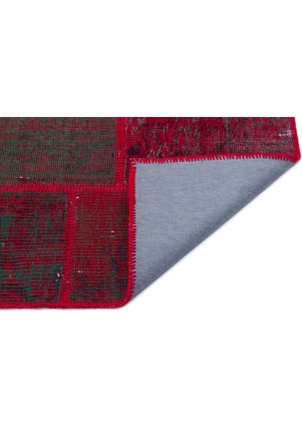 Iskece Kırmızı Eskitme Etnik Modern Desenli Yün Hav Toz Vermez Leke Tutmayan Salon Yolluk Mutfak El Dokuma Halı fiyatları