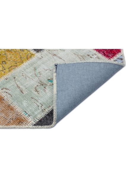 Iskece Bej Patchwork Etnik Modern Desenli Yün Hav Toz Vermez Leke Tutmayan Salon Yolluk Mutfak El Dokuma Halı fiyatları