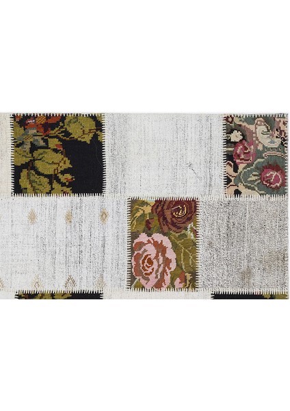 Teselya Bej Çiçekli Etnik Modern Desenli Yün Hav Toz Vermez Leke Tutmayan Salon Yolluk Mutfak El Dokuma Halı modelleri