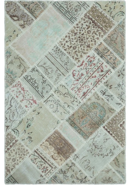 Iskece Bej Eskitme Etnik Modern Desenli Yün Hav Toz Vermez Leke Tutmayan Salon Yolluk Mutfak El Dokuma Halı