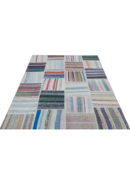 Iskece Bej Patchwork Yün Modern Desenli Yün Hav Toz Vermez Leke Tutmayan Salon Yolluk Mutfak El Dokuma Halı modelleri