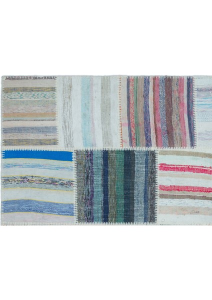 Iskece Bej Patchwork Yün Modern Desenli Yün Hav Toz Vermez Leke Tutmayan Salon Yolluk Mutfak El Dokuma Halı indirimleri
