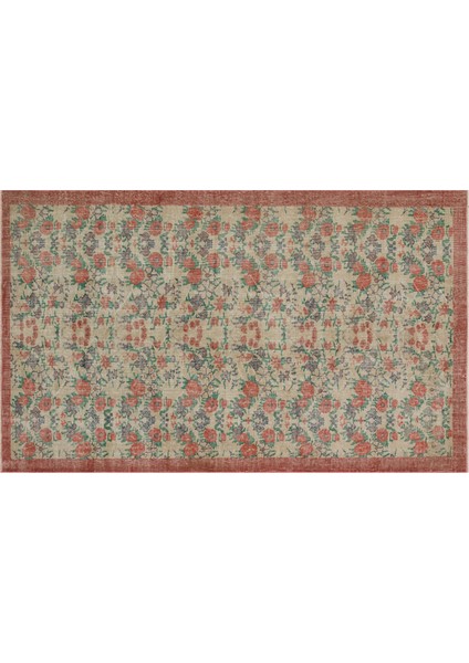 Bej Eskitme Etnik Modern Desenli Yün Hav Toz Vermez Leke Tutmayan Salon Yolluk Mutfak El Dokuma Halı