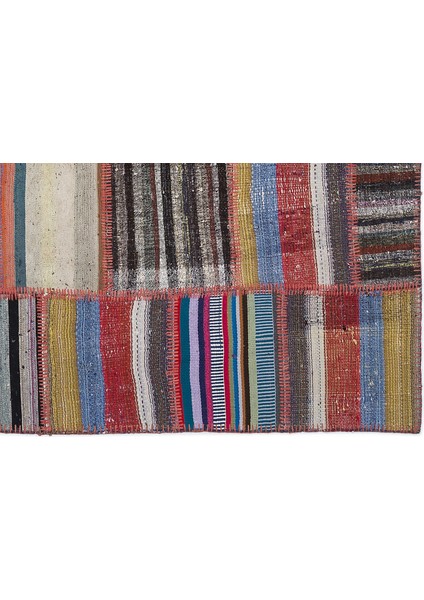 Teselya Bej Çizgili Etnik Modern Desenli Yün Hav Toz Vermez Leke Tutmayan Salon Yolluk Mutfak El Dokuma Halı indirimleri