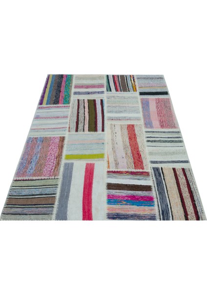 Teselya Bej Çizgili Etnik Modern Desenli Yün Hav Toz Vermez Leke Tutmayan Salon Yolluk Mutfak El Dokuma Halı modelleri