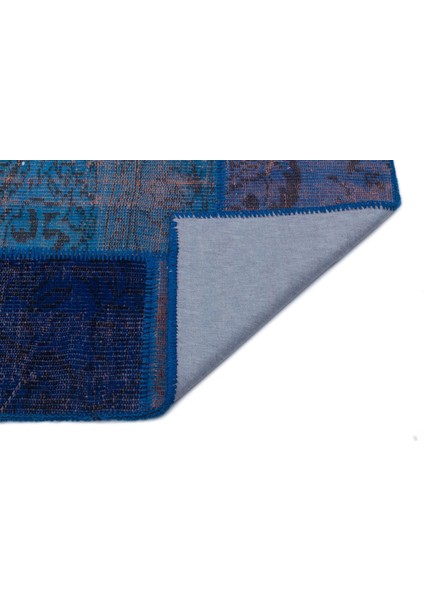 Iskece Mavi Eskitme Etnik Modern Desenli Yün Hav Toz Vermez Leke Tutmayan Salon Yolluk Mutfak El Dokuma Halı fiyatları