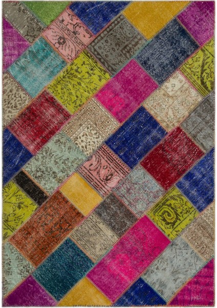 Atina Gri Eskitme Yün Modern Desenli Yün Hav Toz Vermez Leke Tutmayan Salon Yolluk Mutfak El Dokuma Halı