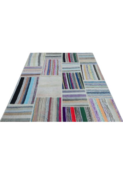 Girit Bej Çizgili Yün Modern Desenli Yün Hav Toz Vermez Leke Tutmayan Salon Yolluk Mutfak El Dokuma Halı modelleri