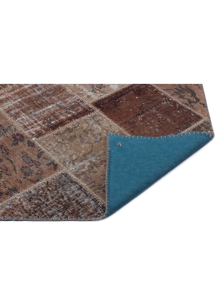 Iskece Kahverengi Eskitme Etnik Modern Desenli Yün Hav Toz Vermez Leke Tutmayan Salon Yolluk Mutfak El Dokuma Halı fiyatları