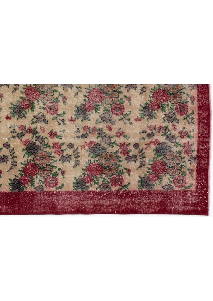 Kavala Kırmızı Göbekli Yün Modern Desenli Yün Hav Toz Vermez Leke Tutmayan Salon Yolluk Mutfak El Dokuma Halı modelleri