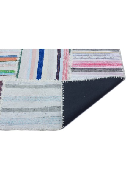 Teselya Bej Çizgili Etnik Modern Desenli Yün Hav Toz Vermez Leke Tutmayan Salon Yolluk Mutfak El Dokuma Halı fiyatları