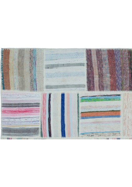 Teselya Bej Çizgili Etnik Modern Desenli Yün Hav Toz Vermez Leke Tutmayan Salon Yolluk Mutfak El Dokuma Halı indirimleri