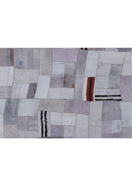 Teselya Mor Patchwork Etnik Modern Desenli Yün Hav Toz Vermez Leke Tutmayan Salon Yolluk Mutfak El Dokuma Halı fırsatları