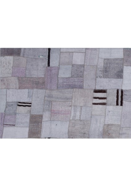 Teselya Mor Patchwork Etnik Modern Desenli Yün Hav Toz Vermez Leke Tutmayan Salon Yolluk Mutfak El Dokuma Halı indirimleri