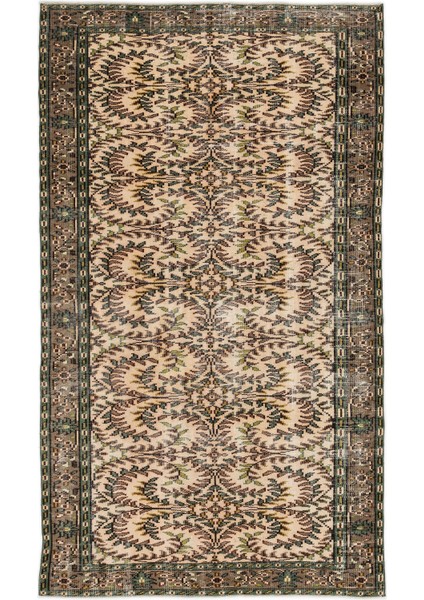 Iskece Turkuaz Eskitme Yün Modern Desenli Yün Hav Toz Vermez Leke Tutmayan Salon Yolluk Mutfak El Dokuma Halı