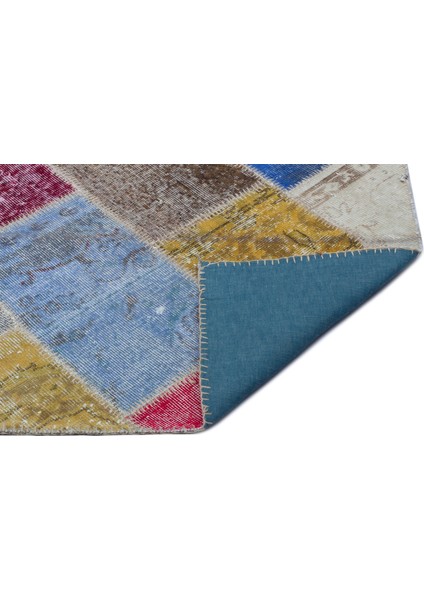 Iskece Bej Patchwork Etnik Modern Desenli Yün Hav Toz Vermez Leke Tutmayan Salon Yolluk Mutfak El Dokuma Halı fiyatları