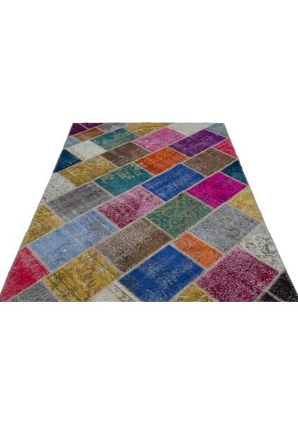 Iskece Bej Patchwork Etnik Modern Desenli Yün Hav Toz Vermez Leke Tutmayan Salon Yolluk Mutfak El Dokuma Halı modelleri