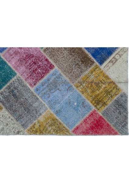 Iskece Bej Patchwork Etnik Modern Desenli Yün Hav Toz Vermez Leke Tutmayan Salon Yolluk Mutfak El Dokuma Halı fırsatları