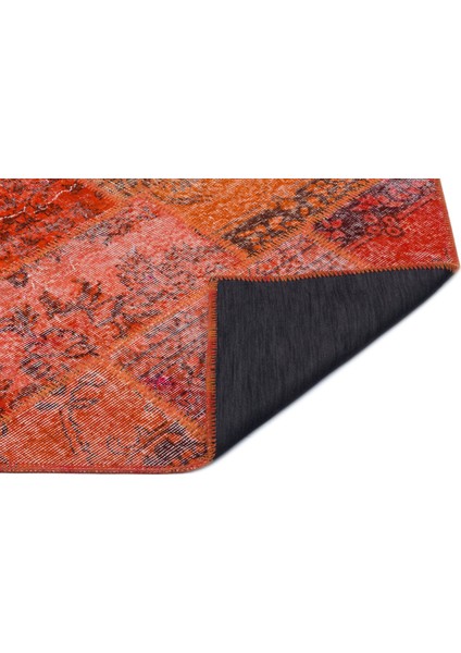 Iskece Kırmızı Eskitme Etnik Modern Desenli Yün Hav Toz Vermez Leke Tutmayan Salon Yolluk Mutfak El Dokuma Halı fiyatları