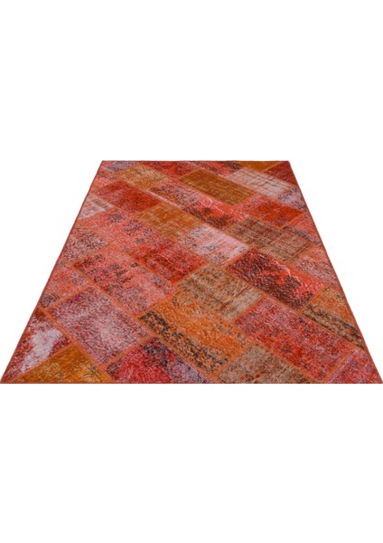 Iskece Kırmızı Eskitme Etnik Modern Desenli Yün Hav Toz Vermez Leke Tutmayan Salon Yolluk Mutfak El Dokuma Halı modelleri